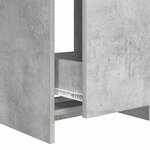 vidaXL Meuble sous lavabo de salle de bain Gris béton