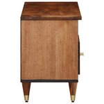 vidaXL Meuble TV 100x33x46 cm bois massif de manguier