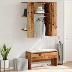 vidaXL Armoire de couloir vieux bois 97 5x37x99 cm bois d'ingénierie