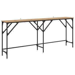 vidaXL Table console Chêne artisanal 180 x 30 x 75 cm
