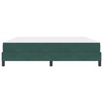 vidaXL Lit à ressorts avec matelas Vert foncé 180 x 220 cm tissu