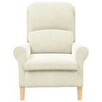 vidaXL fauteuil Crème 76 x 94 x 102 cm Velours