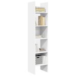 vidaXL Bibliothèque Blanc 40x35x180 cm Bois d'ingénierie
