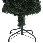 vidaXL Arbre de Noël artificiel mince et support 240 cm fibre optique