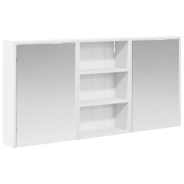 vidaXL Ensemble de Meubles de Salle de Bain 3 Pièces 126 x 16 x 62.5 cm