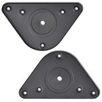 vidaXL 4 pieds de table réglables en hauteur 870 mm Noir