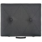 vidaXL Tabourets de rangement lot de 3 Gris foncé Tissu