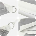 vidaXL Voile d'ombre 6 x 6 m 100   polyester Oxford Carré