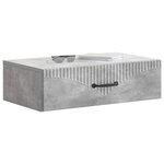 vidaXL Table d'appoint murale 59 x 34 5 x 17 cm Bois d'ingénierie