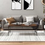 vidaXL Table basse Chêne marron 100x50x35 cm Bois d'ingénierie