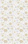 Tapis d'intérieur Noël 70 x 140 cm - Doré