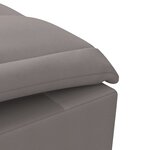 vidaXL Chaise longue de massage avec traversin taupe tissu
