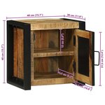 vidaXL Cabinet de Salle de Bain Marron Bois de manguier massif