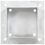 vidaXL Ancres de poteau 4 Pièces Métal galvanisé 121 mm