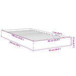 vidaXL Cadre de lit sans matelas chêne sonoma 90x190 cm