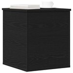 vidaXL Boîte de Rangement Chêne noir 40 x 42 x 46 cm Bois d'ingénierie