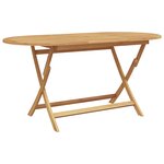 Ensemble de jardin vidaXL 5 pièces en bois massif de teck pliable