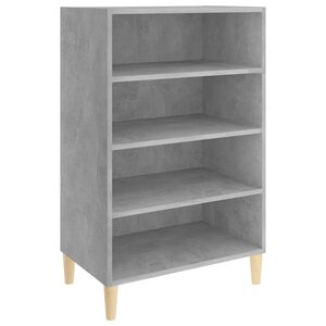 vidaXL Buffet gris béton 57x35x90 cm bois d'ingénierie