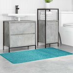 vidaXL Tapis de bain antidérapant Turquoise 70 x 120 cm PP
