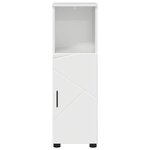 vidaXL Cabinet de salle de bain Blanc brillant 30 x 35 x 95 cm