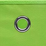 vidaXL Boîtes de rangement 10 Pièces Tissu intissé 28x28x28 cm Vert