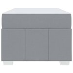 vidaXL Cadre de lit avec matelas Gris clair 120 x 190 cm tissu