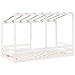 vidaXL Lit pour enfants sans matelas blanc 100x200 cm bois pin massif