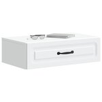 vidaXL Table d'appoint murale Blanc 59 x 34 5 x 17 cm