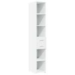 vidaXL Armoire de rangement mince blanc 30x42 5x225 cm