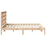 vidaXL Cadre de lit sans matelas 140x200 cm bois massif