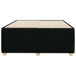 vidaXL Cadre de lit sans matelas noir 120x200 cm tissu
