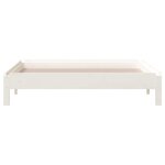 vidaXL Lit empilable Blanc 80x200 cm Bois de pin massif