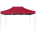 vidaXL Tente de réception pliable Aluminium 4 5x3 m Bordeaux