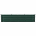 vidaXL Jardinière surélevée Vert 400 x 80 x 81 cm Acier
