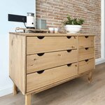 vidaXL Commode OTTA 111x43x73 5 cm bois de pin massif