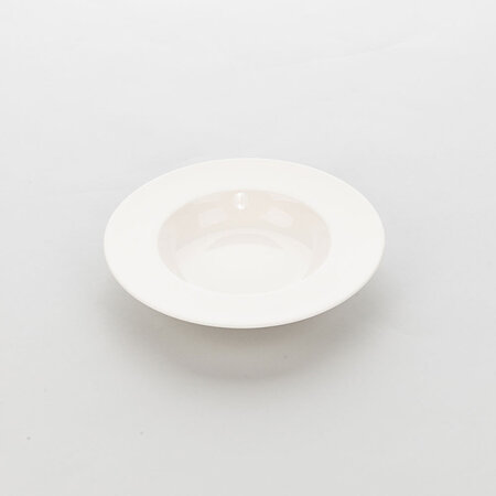 Assiette creuse porcelaine bord large liguria ø 240 mm - lot de 6 - stalgast - porcelaine x40mm