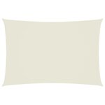 vidaXL Voile de parasol tissu oxford rectangulaire 2 5x4 5 m crème