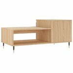 vidaXL Table basse Chêne sonoma 100x50x45 cm Bois d'ingénierie