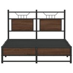 vidaXL Cadre de lit sans matelas chêne marron 120x190 cm
