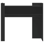 vidaXL Table console noir 100x35x90 cm bois d'ingénierie
