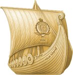 Pièce de monnaie en Argent 1 Dollar g 31.1 (1 oz) Millésime 2026 Sail with the Vikings HARALD HÅRFAGRE (PRÉCOMMANDE)