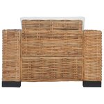vidaXL Ensemble de canapés 3 Pièces avec coussins Rotin naturel