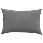 vidaXL Coussins de canapé 2 Pièces Gris foncé 60 x 40 cm tissu