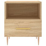 vidaXL Table de chevet chêne sonoma 40x35x47 5 cm bois d’ingénierie
