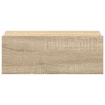 vidaXL Tables de chevet flottantes 2 Pièces Chêne sonoma Bois ingénierie