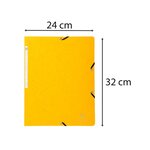 Chemise à élastique sans rabat carte lustrée 355g A4 Jaune EXACOMPTA