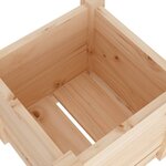 vidaXL Jardinière d'extérieur 31x31x31 cm bois de pin massif