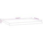 vidaXL Étagère murale rectangulaire massif acacia bordure assortie