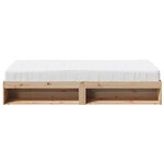 vidaXL Lit de jour avec matelas 80x200 cm bois de pin massif