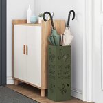 vidaXL Porte-parapluie Olive 15 5 x 15 5 x 49 cm Métal